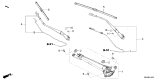 Diagram for Acura ADX Wiper Arm - 76610-3W0-A01