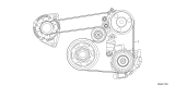 Diagram for 2026 Acura Integra Drive Belt - 31110-5AG-Z01