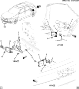 Diagram for Acura ZDX Parking Sensors - 86813188