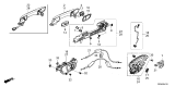 Diagram for Acura ADX Door Handle - 72181-T20-A01ZB