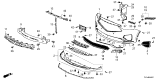 Diagram for Acura MDX License Plate - 71180-TYB-A00