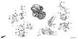 Diagram for 2025 Acura MDX Transmission Mount - 50850-T90-A01