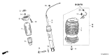 Diagram for 2026 Acura MDX Shock Absorber - 52605-TYB-A90