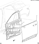 Diagram for 2024 Acura ZDX Door Panel - 85728109