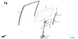 Diagram for 2025 Acura ADX Window Regulator - 72750-3BH-A01