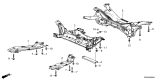 Diagram for 2025 Acura Integra Axle Beam - 50200-T60-J00