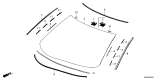 Diagram for 2025 Acura Integra Windshield - 73111-3S5-A11