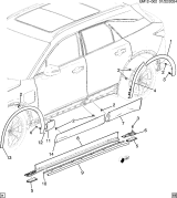 Diagram for 2024 Acura ZDX Door Moldings - 85030271