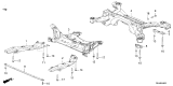 Diagram for Acura ADX Axle Beam - 50200-3BH-A00