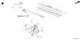 Diagram for Acura ADX Wiper Arm - 76720-3W0-A01