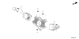 Diagram for Acura ADX Wiper Switch - 35256-T20-E01