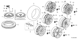 Diagram for 2026 Acura MDX Rims - 42800-TYB-A70
