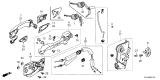 Diagram for 2024 Acura TLX Door Lock Cylinder - 04921-TGV-A01