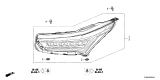 Diagram for 2025 Acura RDX Headlight - 33150-TJB-A51