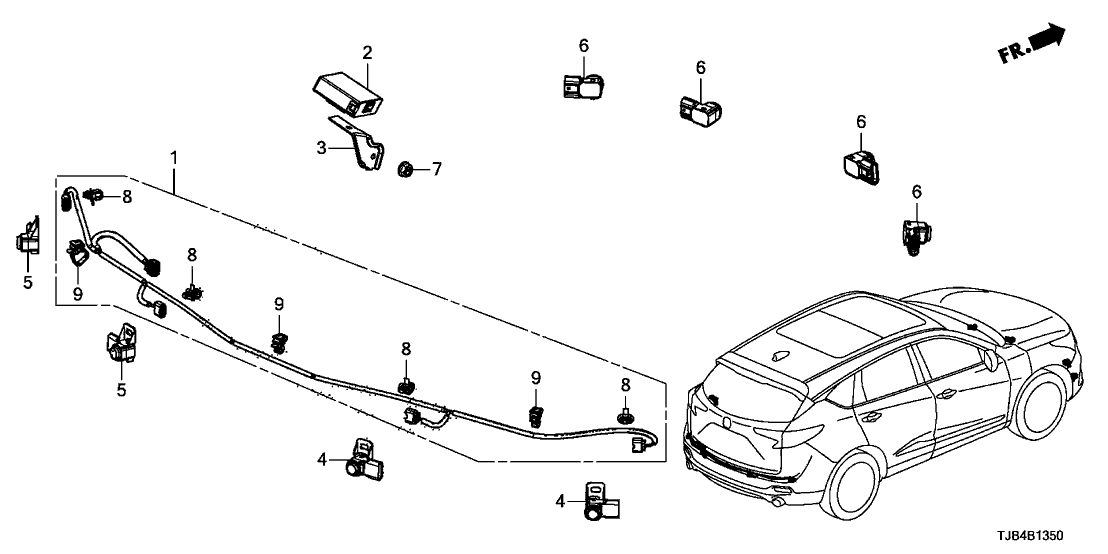 2019 Acura RDX 5 Door TECH KA XAT Parking Sensor