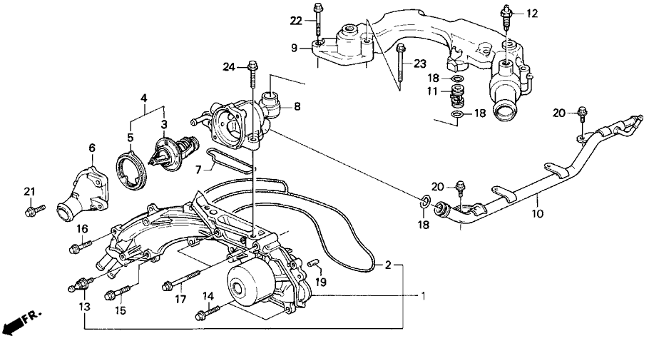 1991 Acura Legend 2 Door LS KL 4AT Water Pump