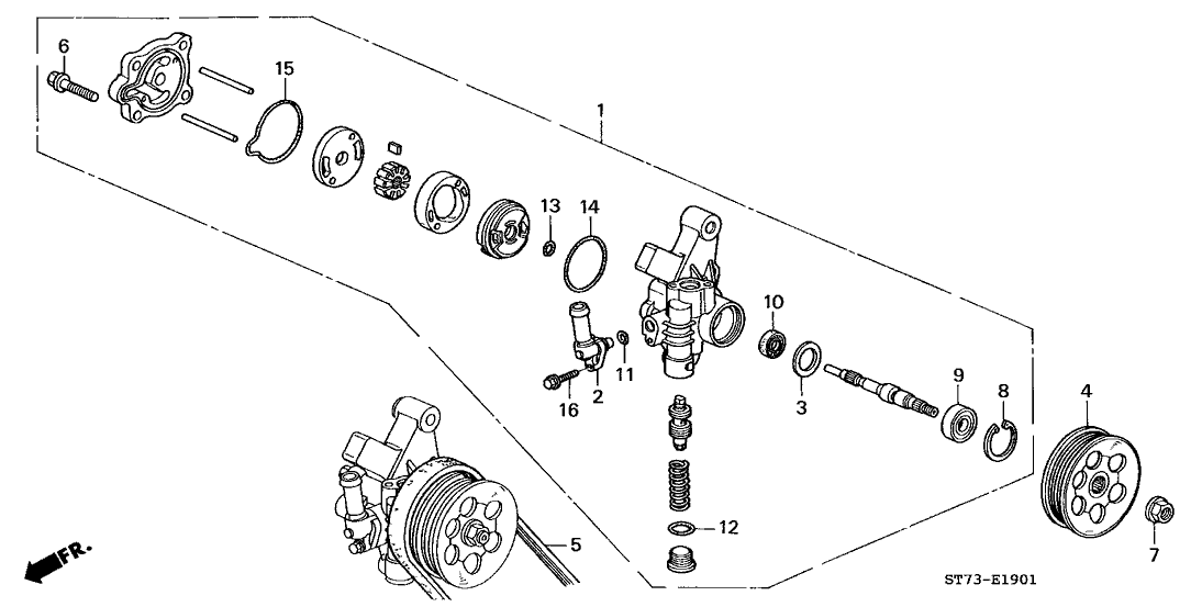 2001 Acura Integra 3 Door TYPE-R KA 5MT P.S. Pump