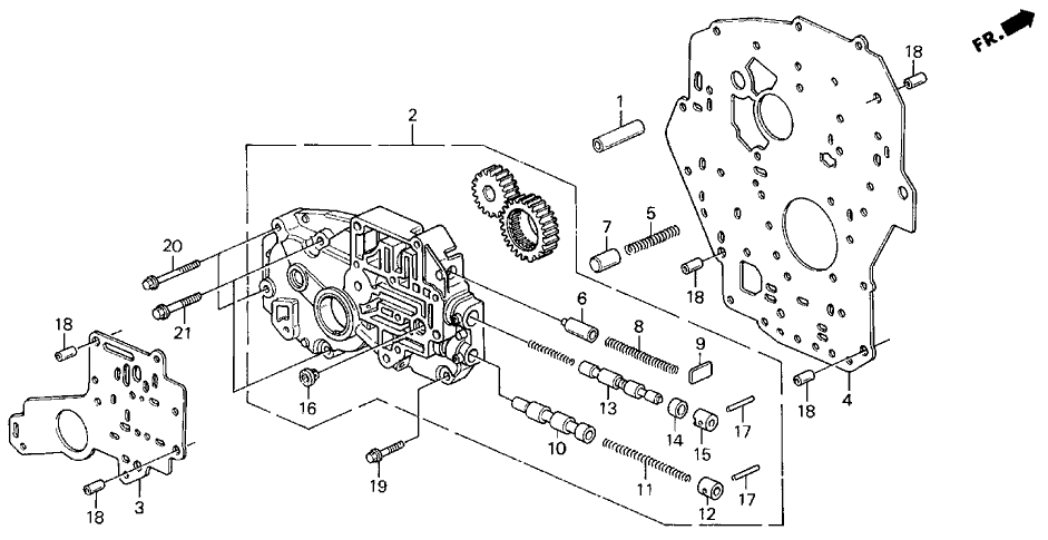 1991 Acura Legend 2 Door LS KA 4AT AT Oil Pump Body