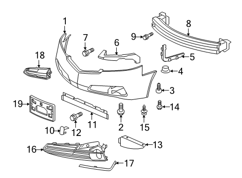 Cap, Front Bumper Towing Hook (White Orchid Pearl) Diagram for 71104-TK4-A10ZD