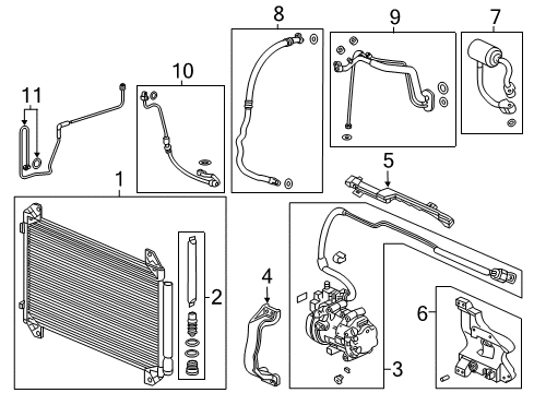 Filter Sub-Assembly Diagram for 80101-TRX-A01