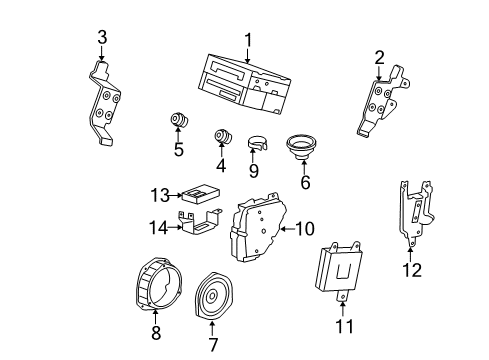 39822-STX-A01 Genuine Acura Xm Unit