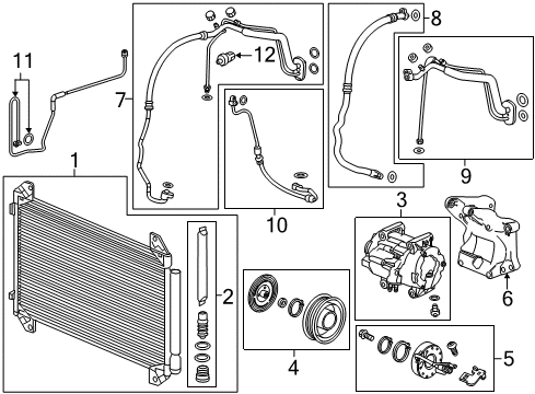 80101-TZ5-A01 Acura Filter Sub-Assembly