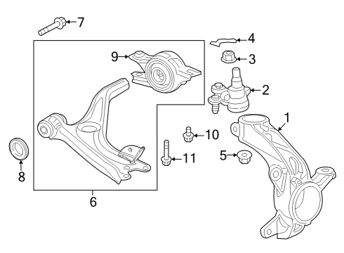 2023 Acura Integra Link, Front Stabilizer Diagram for 51320-TBA-A02