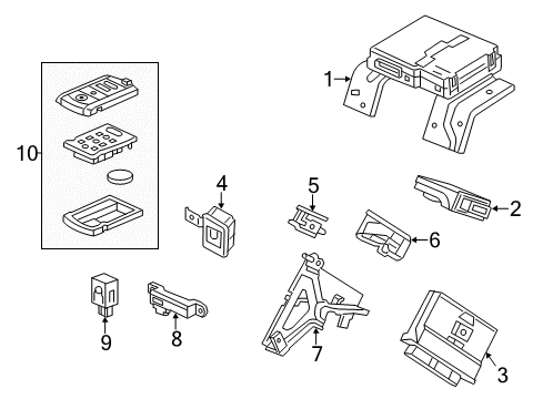 2022 Acura ILX Electrical Components Diagram 4