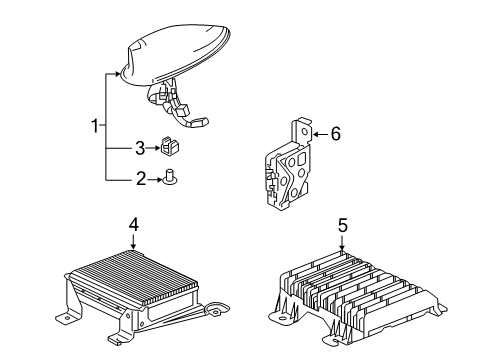 2022 Acura RDX Antenna & Radio Diagram