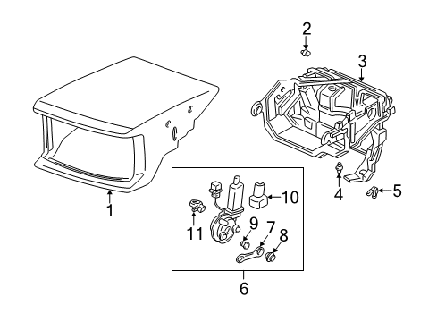 Cap, Retractable Lid (Grand Prix White) Diagram for 90625-SL0-000ZJ