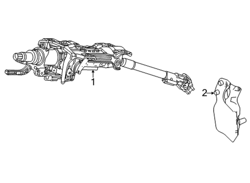2023 Acura TLX Steering Column & Wheel, Steering Gear & Linkage Diagram 4