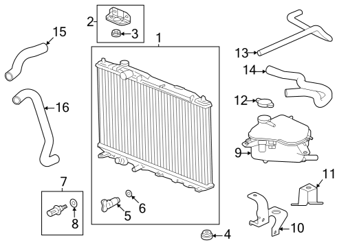 2024 Acura Integra Hose, Water (Lower) Diagram for 19502-66V-A00
