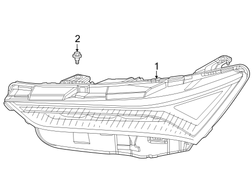 2024 Acura Integra Headlamp Components Diagram