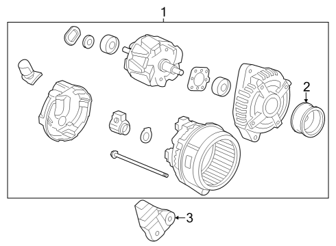 2023 Acura MDX Alternator Diagram 1