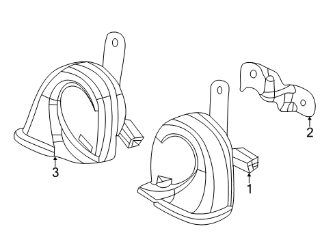 2022 Acura RDX Horn Diagram