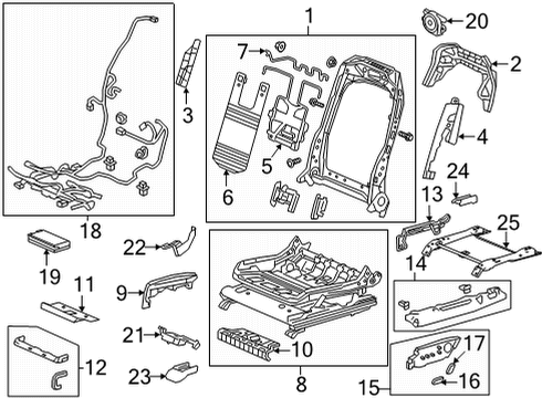 2024 Acura MDX Tracks & Components Diagram 2
