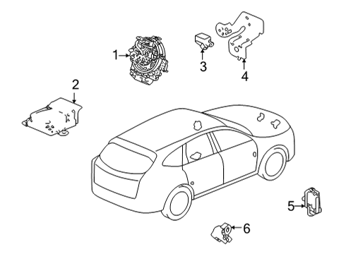2024 Acura MDX Air Bag Components Diagram 2