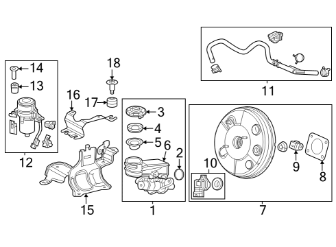 2023 Acura Integra Power Set (10") Diagram for 01469-T38-A10