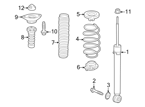 2024 Acura Integra Shocks & Components - Rear Diagram 1