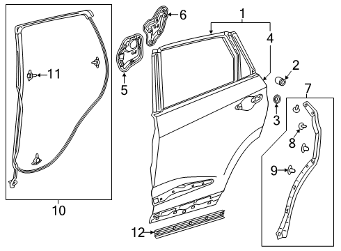 2024 Acura RDX Door & Components Diagram 2