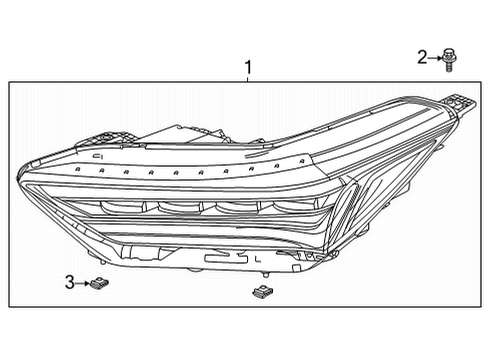 2024 Acura MDX Headlamp Components Diagram