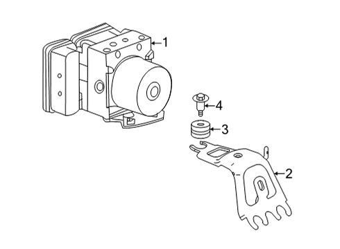 2024 Acura MDX ABS Components Diagram