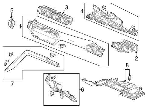 2024 Acura Integra Cluster & Switches, Instrument Panel Diagram 2