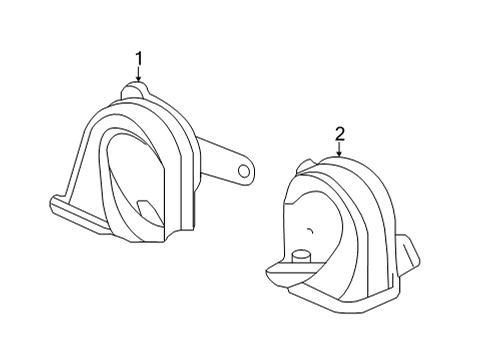 2023 Acura MDX Horn Diagram