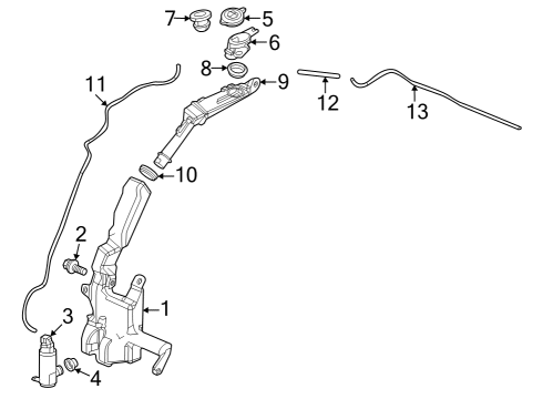 2023 Acura Integra Washer Components Diagram