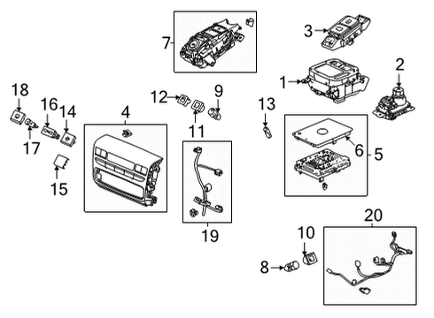 2023 Acura MDX Gear Shift Control - AT Diagram