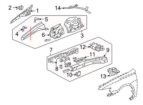 Outrigger, Right Front Diagram for 04600-SEA-G00ZZ