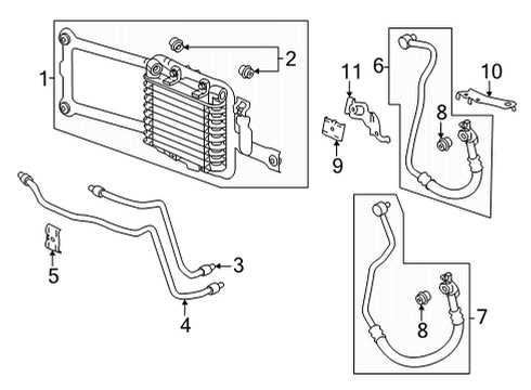 2023 Acura TLX Trans Oil Cooler Diagram 2