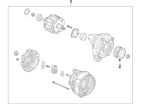 2022 Acura RDX Alternator Diagram 1