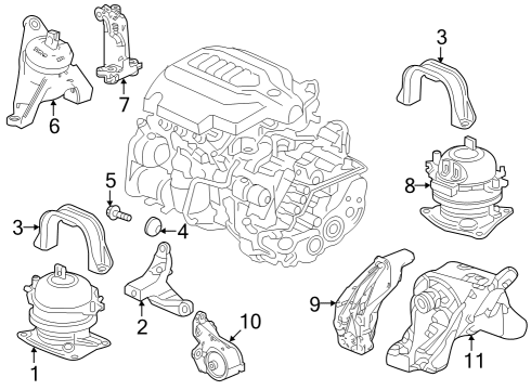 2023 Acura MDX Automatic Transmission Diagram 1